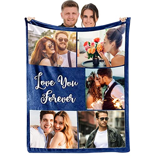 papasgix Personalisierte Decke Mit Foto Personalisierte kuscheldecke CollageSuper Weich Personalisierte Fotodecke für Geburtstag Weihnachten Hochzeit Jahrestag Geschenk von papasgix