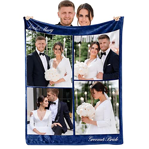 papasgix Personalisierte Decke Mit Foto Personalisierte kuscheldecke CollageSuper Weich Personalisierte Fotodecke für Geburtstag Weihnachten Hochzeit Jahrestag Geschenk von papasgix