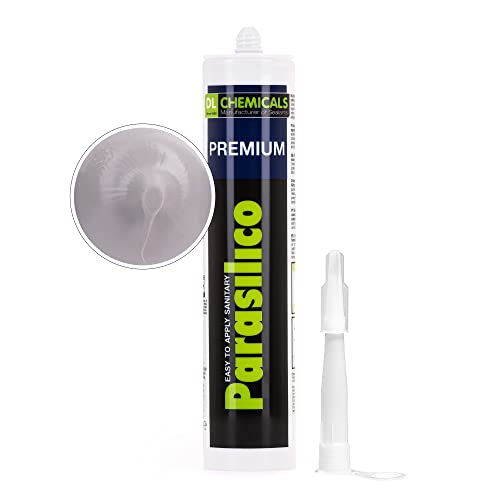 Parasilico Premium RAL 7004 Signalgrau Sanitär-Silikon-Dichtstoff 310ml von parasilico