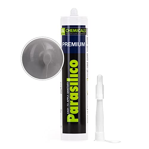 Parasilico Premium RAL 7037 Staubgrau Sanitär Silikon Dichtstoff 310ml von parasilico