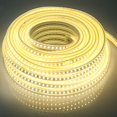 pcning 220V 230V LED Streifen 20 m LED Band 4000K Weiss SMD 5730 120leds/m Strip IP67 Wasserdicht 20m (Weiß, 20.00) von pcning