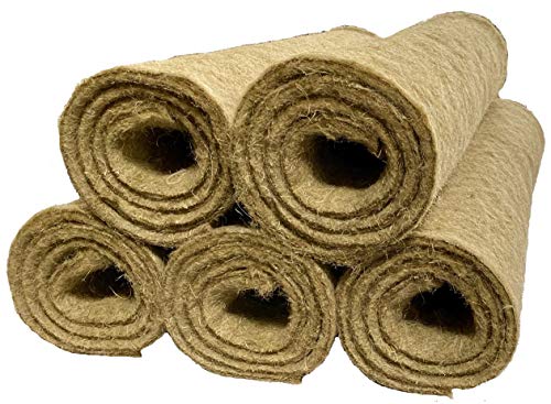 Nager-Teppich aus 100 % Hanf, 130 x 60 cm ca. 10 mm dick, 5er Pack (EUR 10,30/Stück). Nagermatte,Käfig Bodenbedeckung z.B. für Kaninchen, Meerschweinchen, Hamster,Ratten und andere Nagetiere. von pemmiproducts