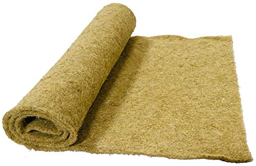 Nager-Teppich aus 100 % Hanf, Meterware, 0,40 m x 25,00 m x ca. 0,5 cm dick, 10 m² (EUR 6,40/m²), Nagermatte, Hanfmatte geeignet als Käfig Bodenbedeckung Haustier-Schlafmatten, Nagerteppich von pemmiproducts