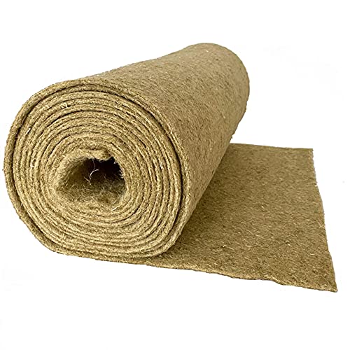 Nager-Teppich aus 100 % Hanf, Meterware, 0,60 m x 10,00 m x ca. 0,5 cm dick (EUR 7,32/m²), Nagermatte,Käfig Bodenbedeckung z.B. für Kaninchen, Meerschweinchen, Hamster, Ratten und andere Nagetiere. von pemmiproducts