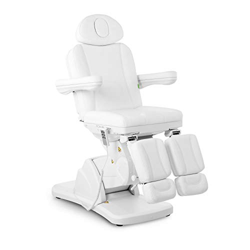 Physa LA PAZ WHITE Fußpflegestuhl elektrisch Kosmetikstuhl weiß Kosmetikliege höhenverstellbar Fußpflegeliege mit Fernbedienung und Fußschalter von physa wellness & lifestyle