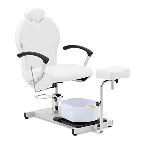 physa PHY-PC-01 Fußpflegestuhl Fußpflegestuhl mit Beinablage und Waschbecken Kosmetikstuhl Pediküre Stuhl Podologiestuhl Stuhl für Fusspflege von physa wellness & lifestyle