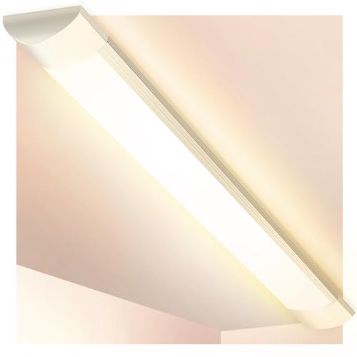 Viugreum 40W LED Deckenleuchte Röhre Licht 120CM, mit 4800LM in Neutralweiß 4000K, 130° Abstrahlwinkel für Badzimmer Wohnzimmer Küche Garage Lager Werkstatt von Viugreum