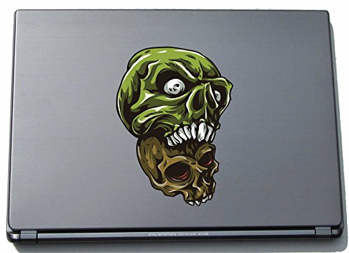 Laptopaufkleber Laptopskin Skull 020 - widerlicher Totenkopf Skull - 150 x 110 mm Aufkleber von INDIGOS UG
