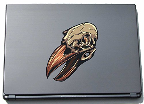 Laptopaufkleber Laptopskin Skull 057 - widerlicher Totenkopf Skull - 210 x 184 mm Aufkleber von INDIGOS UG