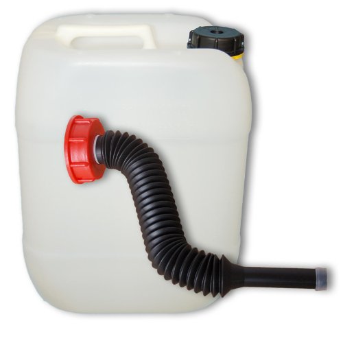 Wilai 20 L Wasserkanister mit Ausgießer flexibel lang, DIN 61 von plasteo