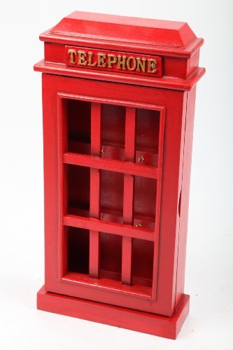 point home Design-Schlüsselschrank Telephone, Retro, rot, 45cm von point home