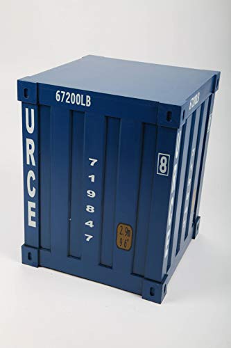 point home Design-Stuhl Container, Hocker, Retro, blau, 41cm von point home