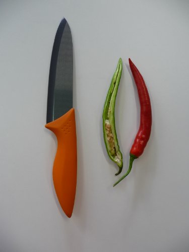 point-home Keramikmesser Universalmesser Kochmesser Messer mit 150mm Klinge orange von point home