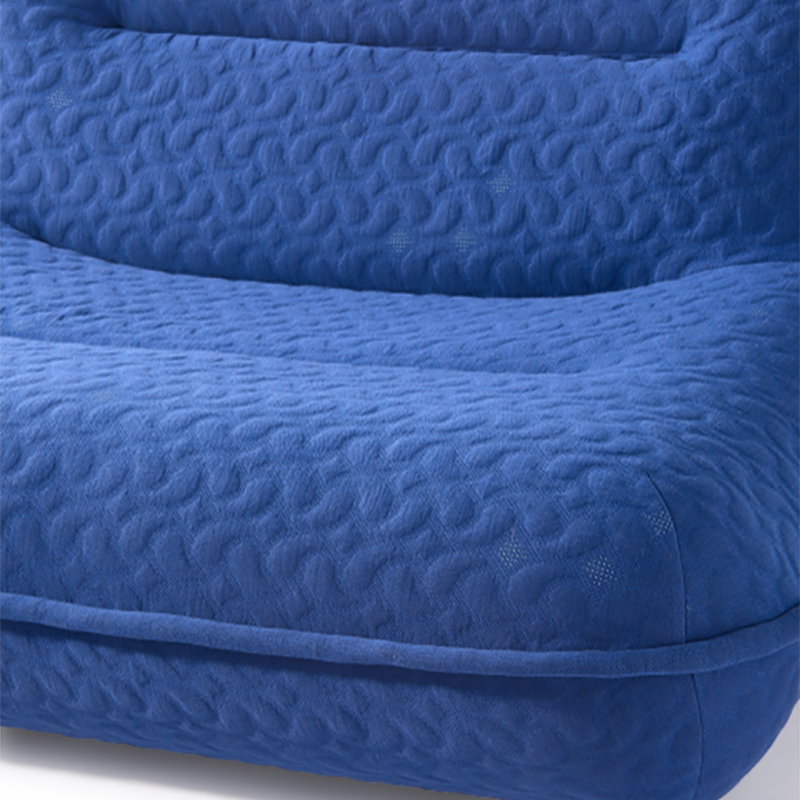 pols potten - Puff x ByBorre Love Seat - dunkelblau/Swell (47% Polyester, 30% recyceltes Polyester, 15% Wolle, 8% recyceltes Polyamid)/BxHxT 130x70x10 von pols potten