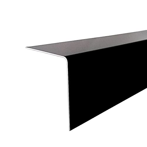 Alu Winkel Schwarz RAL 9005 2 Meter Kantenschutz Dachblech (4,5 x 4,5 cm) von profile-metall.de