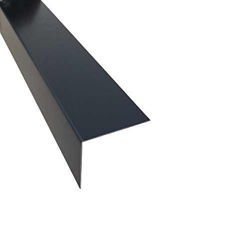Blech Profil Alu Winkel Anthrazit Kantenschutz 2 Meter (100 x 100 x 0,8 mm) von profile-metall.de