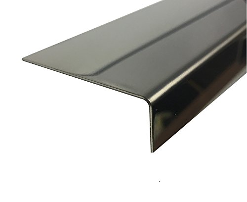 Edelstahl Eckschutzprofil 2 Meter Winkelleiste 0,8 mm stark (Spiegelpoliert, 15 x 15 x 0,8 mm) von profile-metall.de