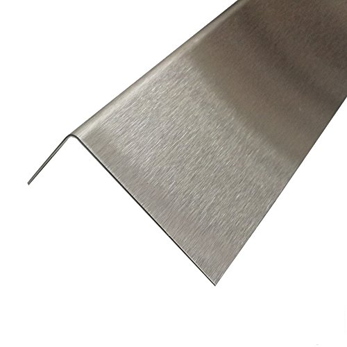 Edelstahl Kantenschutz 2 Meter Winkelleiste 0,8 mm stark (K 240 geschliffen, 15 x 20 x 0,8 mm) von profile-metall.de