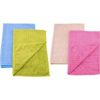 purclean 2er Set Microfasertücher mit 30% Polyamide, extra saugstark, ca. 60 x 40 cm, Auslieferung in grün/blau oder rosa/beige von purclean