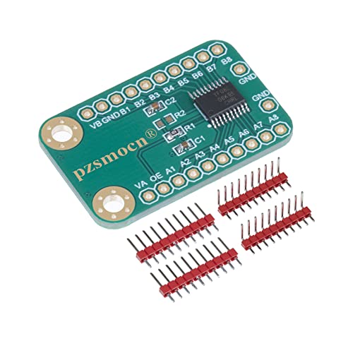 Pzsmocn 8-Bit Level Shift Board Kompatibel mit Arduino und Raspberry Pi.1,2V/1,8V/2,5V/3,3V/5V Bidirektionale Umwandlung, Gegentakt 60 Mbit/sOpen-Drain 2 Mbit/s(MAX), für I2C,UART,SPI, OneWire Usw. von pzsmocn