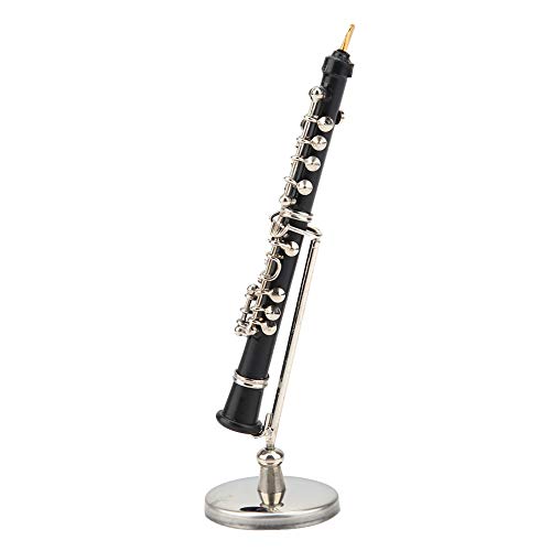 Mini-Oboe-Modell, wunderschönes Aussehen, Oboe-Modell-Display, Mini-Oboe-Miniatur-Puppenhausmodell, strapazierfähiges Oboe-Modell aus Metall, Geschenke, Weihnachtsdekoration, Heimdekoration/390 von qiqiaollo