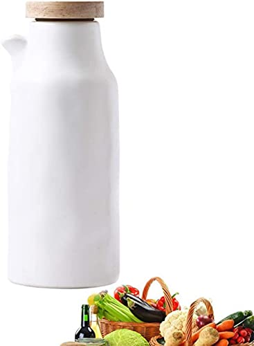 qiuqiu Olivenöl-Flaschen-Drizzler, Porzellan-Olivenöl-Ausgießer-Spender Dressing-Flasche, Küchengeräte Olivenöl Oder Essig-Flaschenspender.-White von qiuqiu