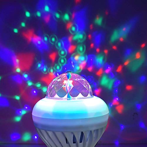 LED Drehen Disko Birne Motorisiert Spinnen DJ Light 3 Modell Farbe ändern Projektionsbirne Mehrfarbig Kristall Bühnenlicht Zum Geburtstag Party Verein Bar Nachtlicht von QLEE