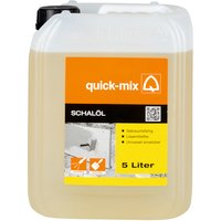 quick-mix Schalöl, 5 l, für saugende und nicht saugende Schalungen - transparent von quick-mix