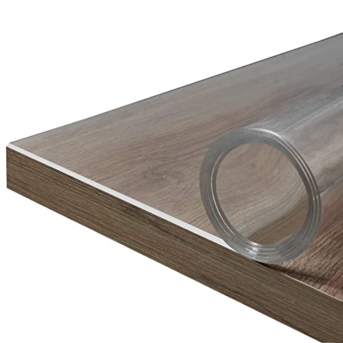 Rollmaxxx Tischfolie 2mm - Tischdecke transparent - mit abgeschrägter Kante - Tischschutz - Schutztischdecke - Schutzfolie - PVC Folie für Tisch – Maßanfertigung möglich (105 cm x 155 cm) von r rollmaxxx
