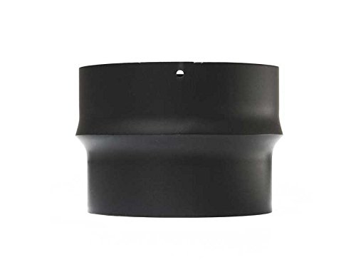raik Abgassysteme Rauchrohr - Ofenrohr - Erweiterung, Farbe:schwarz;Größe:von 150 mm auf 160 mm von raik Abgassysteme