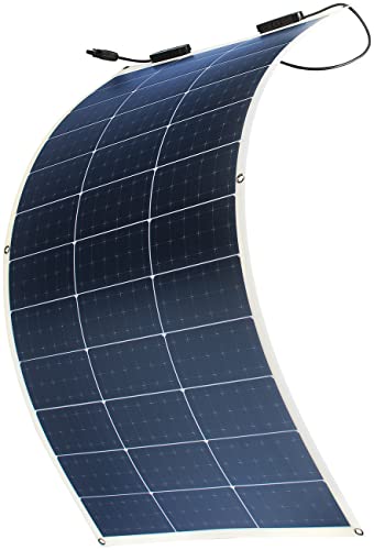revolt Solarmodul flexibel: Ultraleichtes flexibles Solarmodul für MC4, salzwasserfest, 100W, IP67 (Solar flexibel, Flexibles Solarpanel, Teichpumpe) von revolt