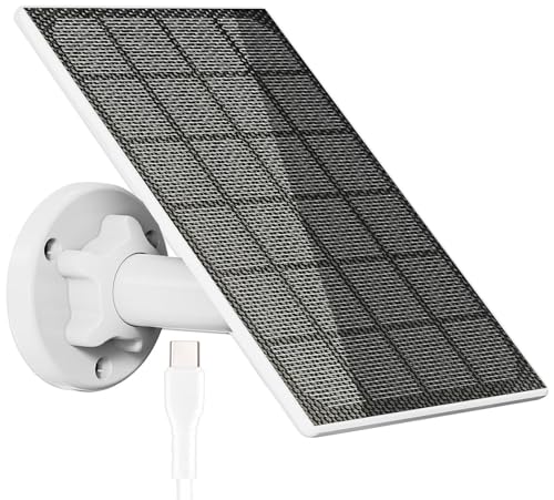 revolt Kamera Solarpanel: Solarpanel für Akku-IP-Kameras mit USB-C, 3 W, 5 V, IP65 (Solarpanel mit USB c Anschluss, Solarpanel USB 5V, Überwachungskamera) von revolt