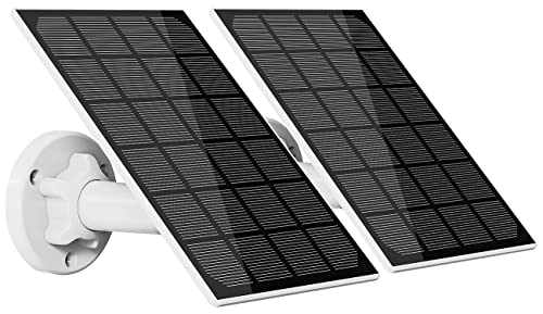 revolt Solarpanels für Kamera: 2er-Set Universal-Solarpanel für Akku-IP-Kameras, 3W, IP65 (Solar Panel USB, Solarpanel Micro USB, Kabellose Überwachungskamera) von revolt