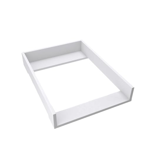 regalik Wickelaufsatz für Koppang IKEA 72cm x 50cm - Abnehmbar Wickeltischaufsatz für Kommode in Weiß - Abgeschlossen mit ABS Material 1mm von regalik