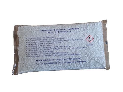 15x 1kg loses Luftentfeuchtergranulat - Calciumchlorid - für Raumentfeuchterboxen die für loses Granulat geeignet sind von reilo