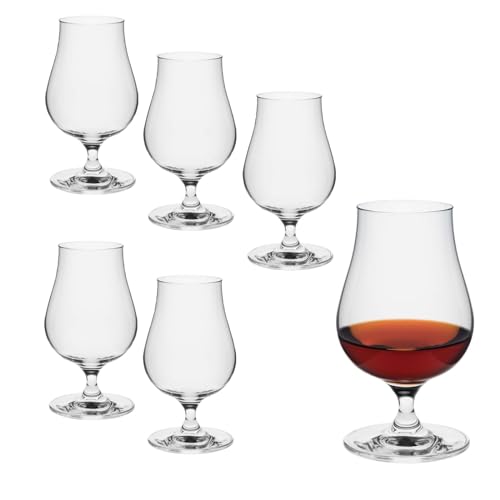 rona2serve 6 Gläser Set Single Malt Whisky Gläser 6er Set/Nosing Glas mit 200 ml Fassungsvermögen/edle Whisky Gläser aus hochwertigem Kristallglas, Spülmaschinen fest von rona2serve