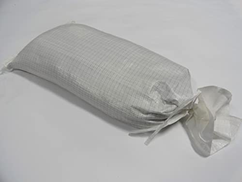 sackmaker Flood Defence Robuste Sandsäcke – weiß, schwarz und gelb – UV-geschützt – ungefüllt – Industriequalität mit Sonnenlichtschutz (100, weiß) von sackmaker