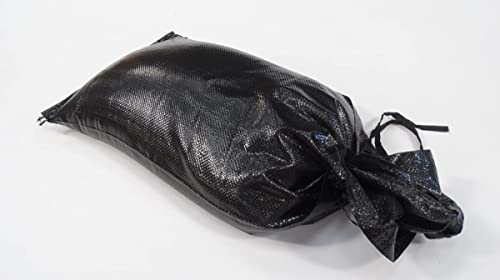 sackmaker Robuste Sandsäcke – weiß, schwarz & gelb – UV-geschützt – ungefüllt – Industriequalität mit Sonnenschutz (10, schwarz) von sackmaker
