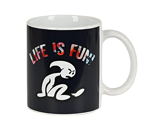 Life Is Fun Große Tasse aus Keramik, 80 x 95 mm von safta