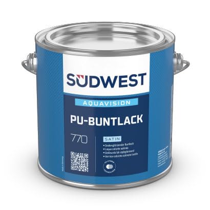 Südwest AquaVision® PU-Buntlack Satin 9010 reinweiß 2,5 Liter von sdw-tools