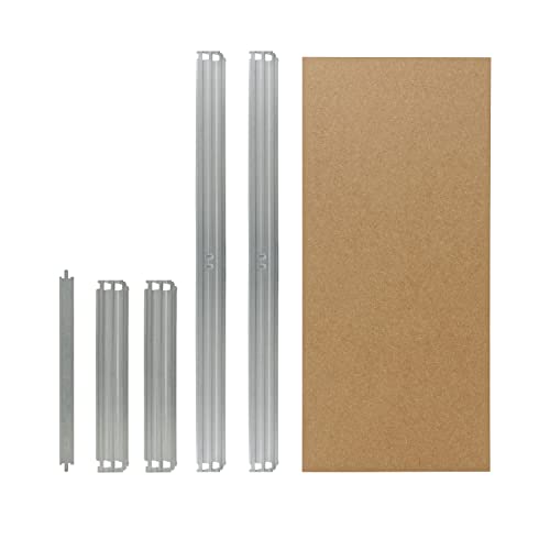 shelfplaza® PROFI Komplettes Fachboden-Set für Steckregale 120x40 cm in verzinkt/HDF-Fachboden/zusätzliche Fachböden für Schwerlastregale von shelfplaza