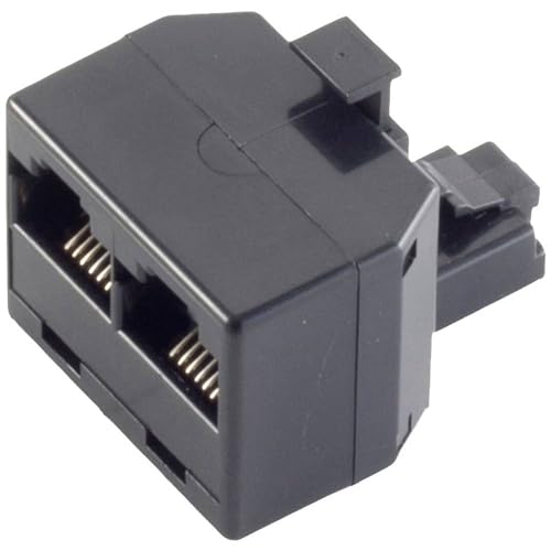 Shiverpeaks Western Adapter [1x RJ11-Stecker 6p4c - 2X RJ11-Buchse 6p4c] Schwarz von shiverpeaks