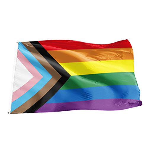 Regenbogenfahne, Lebendige Farbe Homosexuell Flagge, 90 x 150 cm The Gay Flag Joint-Pride Flag von sinzau