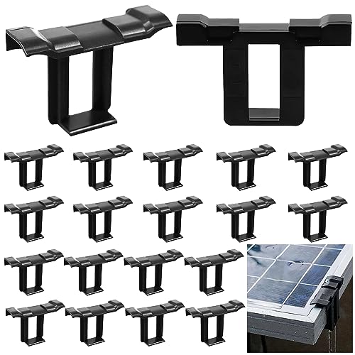 Solarpanel Wasserablauf Clips, 20 Stück 30MM Solarpanel Schlammentfernungsclip, PV-Module Reinigungsclips für Wasserablauf, für PV Solarpanelen, Solarmodul, Wasserablauf von sinzau