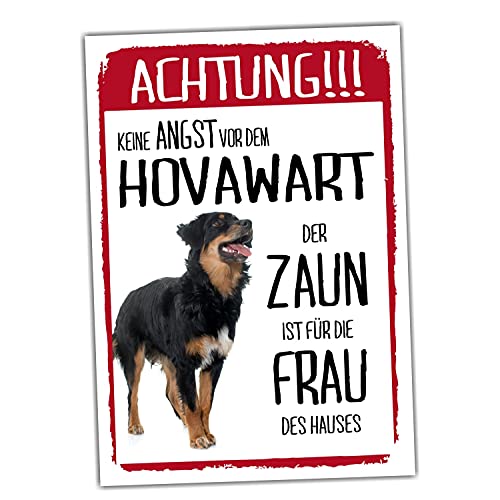 Hovawart Dog Schild Achtung Zaun Frau Spruch Türschild Hundeschild Warnschild Fun von siviwonder