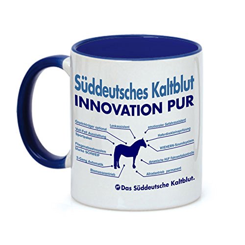 siviwonder Tasse Innovation - SÜDDEUTSCHES KALTBLUT - Pferde Pferd Teileliste Pferd Kaffeebecher von siviwonder