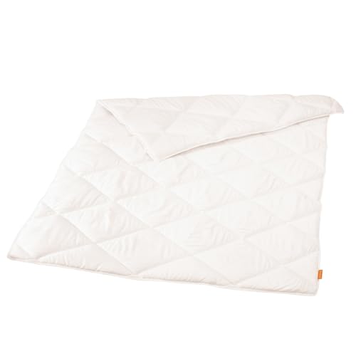 sleepling Sommerdecke zu 100% aus Lyocell Tencel leichte Bettdecke 155 x 220 cm, weiß von sleepling
