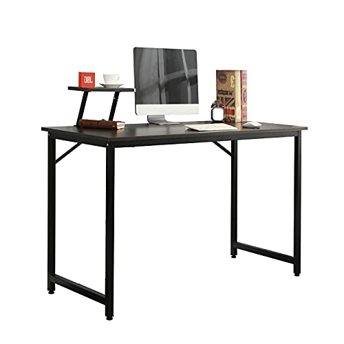 soges Schreibtisch 100x50cm Computertisch PC Laptop Tisch Arbeitstisch Bürotisch Holz, stabil und langlebig Tisch für Zuhause und Büro, Schwarz WK-JK100-BK von soges
