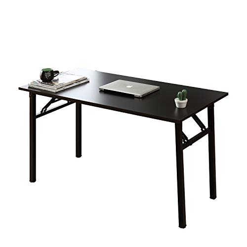 sogesfurniture Schreibtisch Klapptisch 100x60cm Computertisch Büromöbel PC Tisch, Stabil Bürotisch Konferenztisch Klappbar für Zuhause, Büro, Picknick, Garten, Schwarz AC5B-100-SF von sogesfurniture