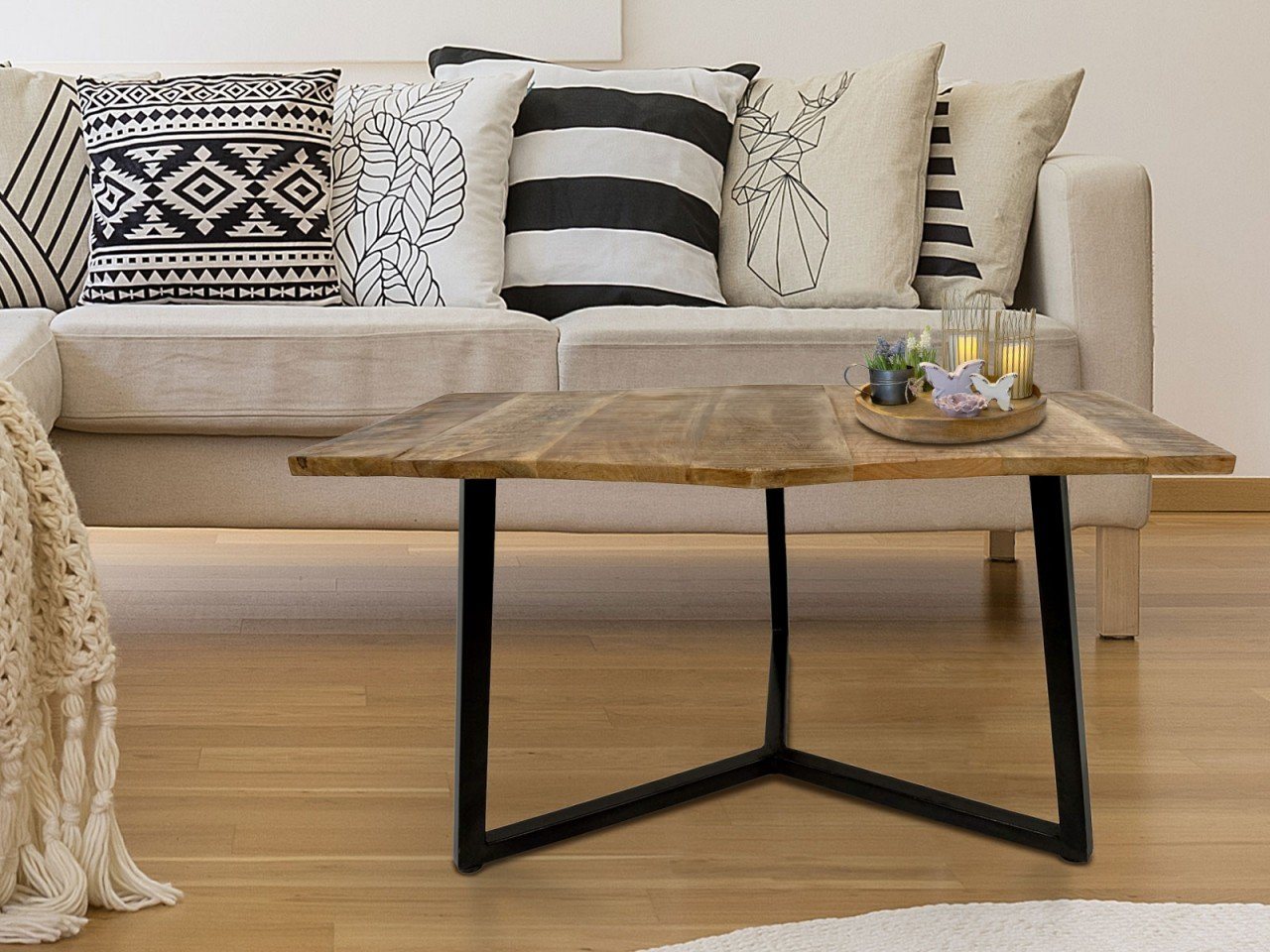 soma Couchtisch Couchtisch 74 x 56 cm nachhaltig Wohnzimmer Tisch von soma